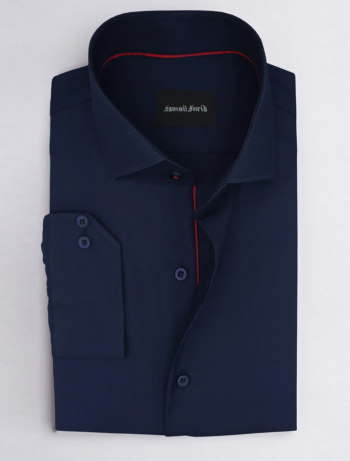 NAVY SMART CASUAL SHIRT