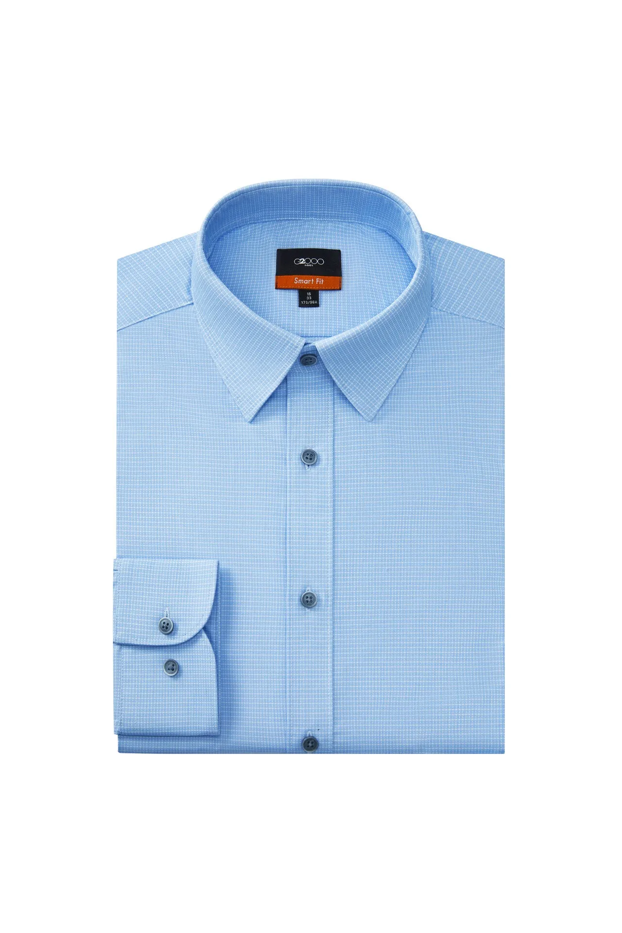 Non-Iron Silky Touch Stretch  Smart Fit  2-Tone Shirt