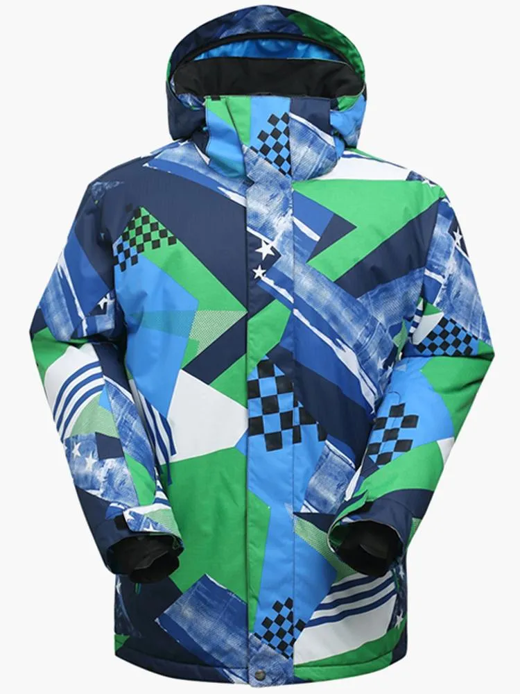 Outdoor Colorful Men's Thermal Snowboard Jacket&Ski Suit Down Jacket