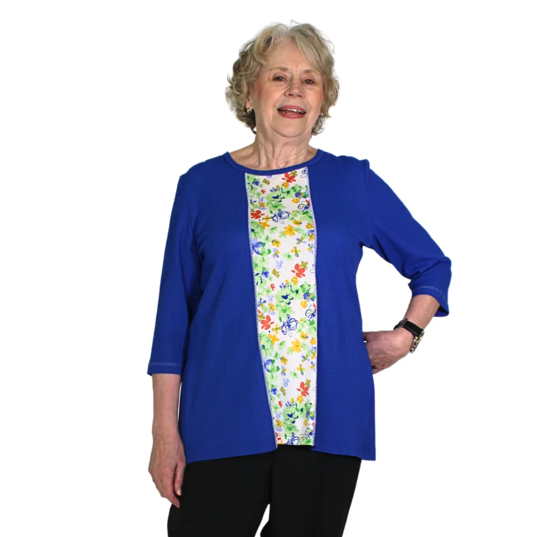 Pearl Adaptive Top - Royal Blue