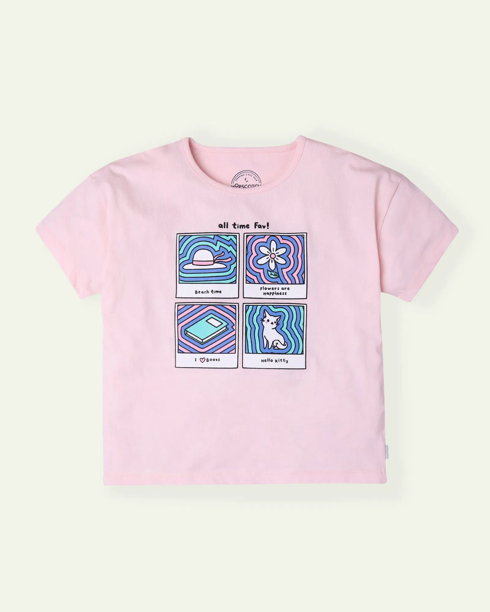 Pink Graphic Boxy T-Shirt