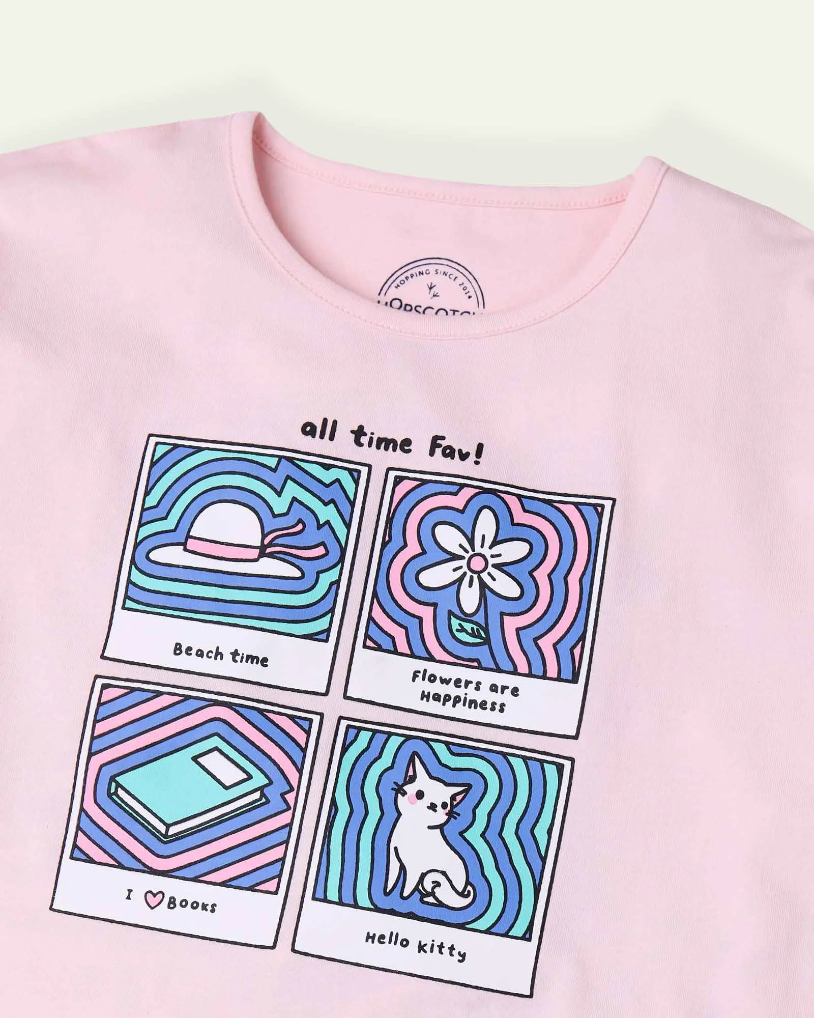 Pink Graphic Boxy T-Shirt