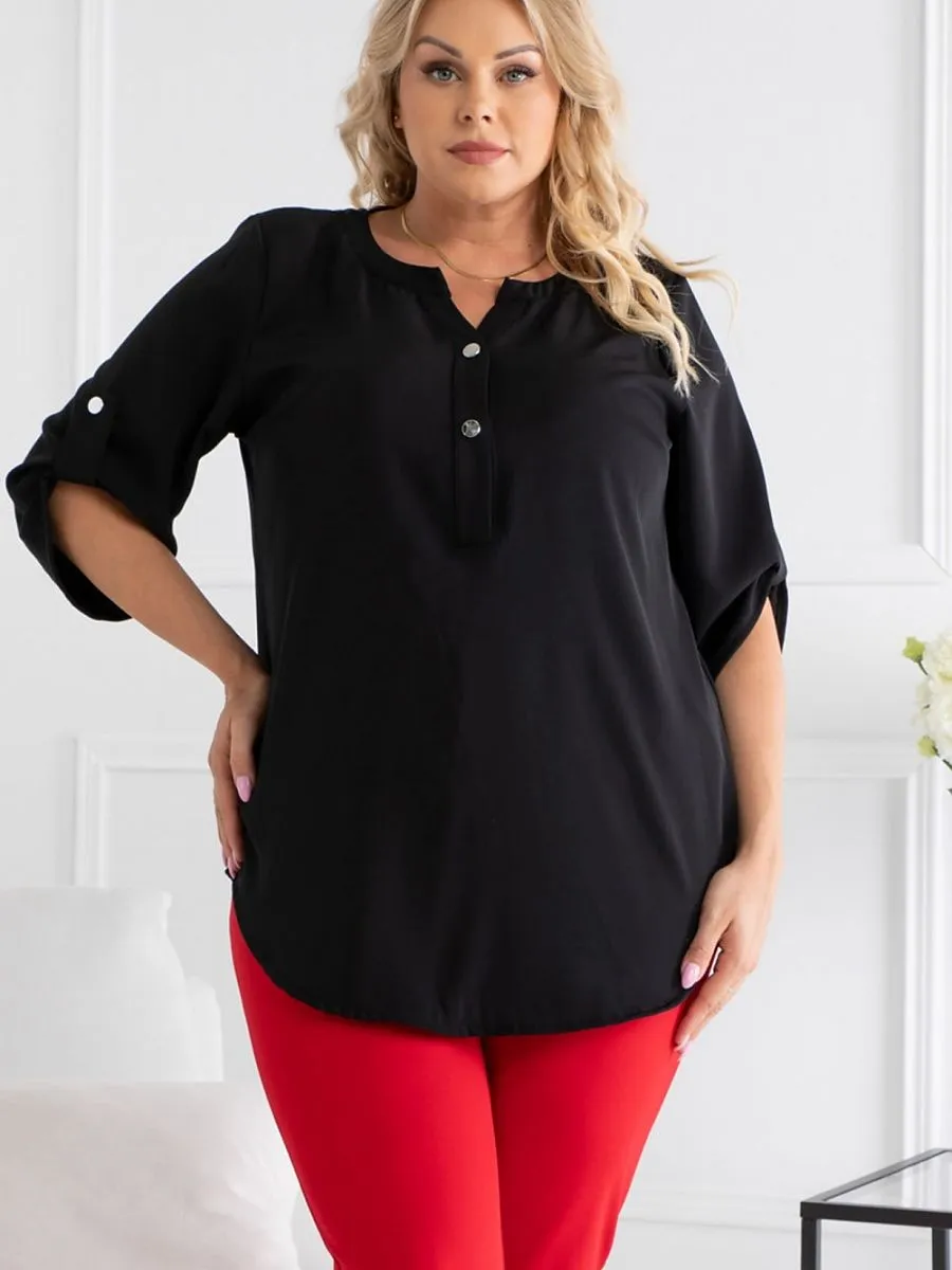 Plus size blouse model 168995 Karko