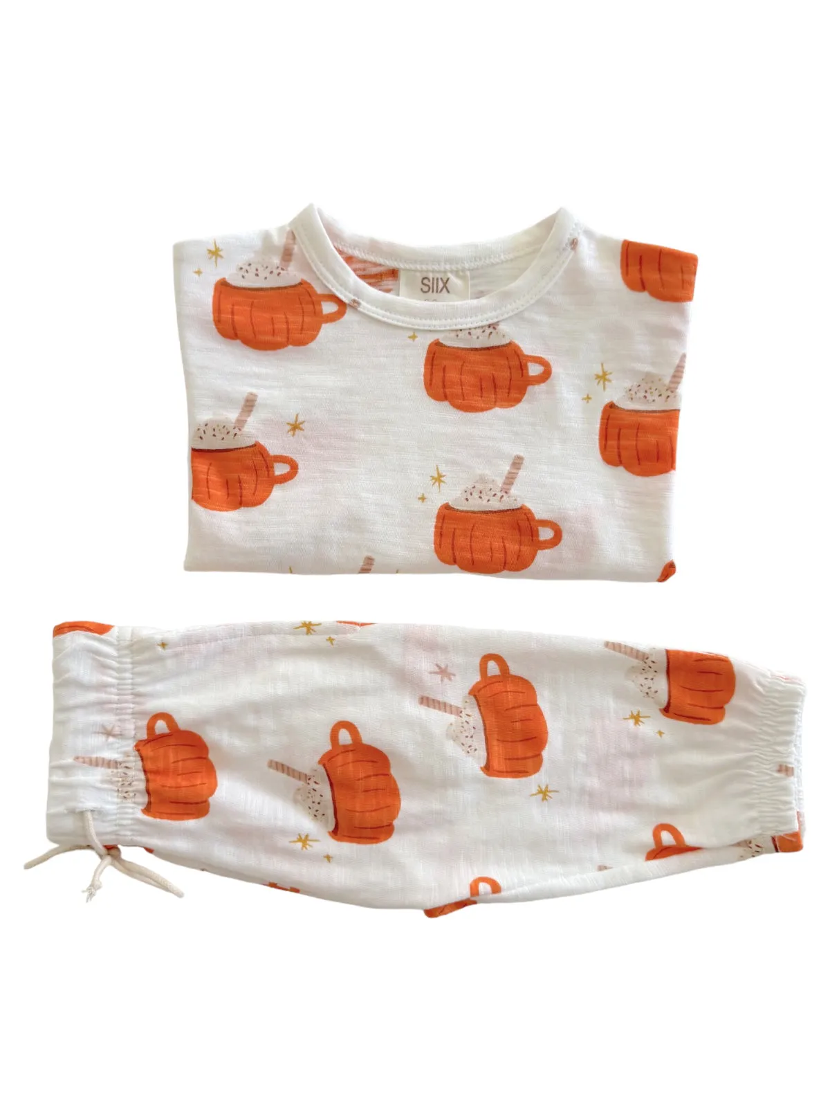 Pumpkin Mug / Organic Long Sleeve Tee & Pant Set