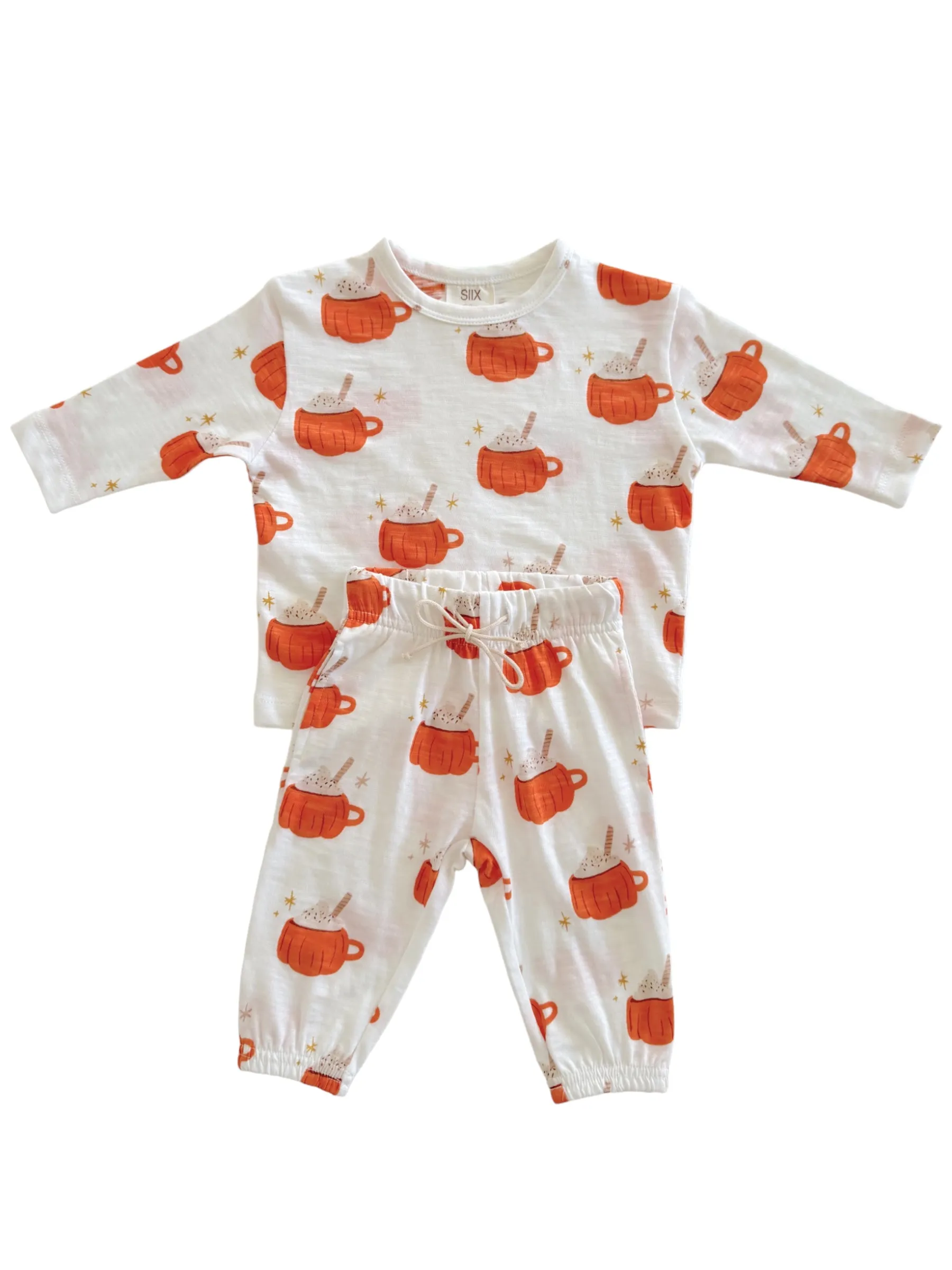 Pumpkin Mug / Organic Long Sleeve Tee & Pant Set