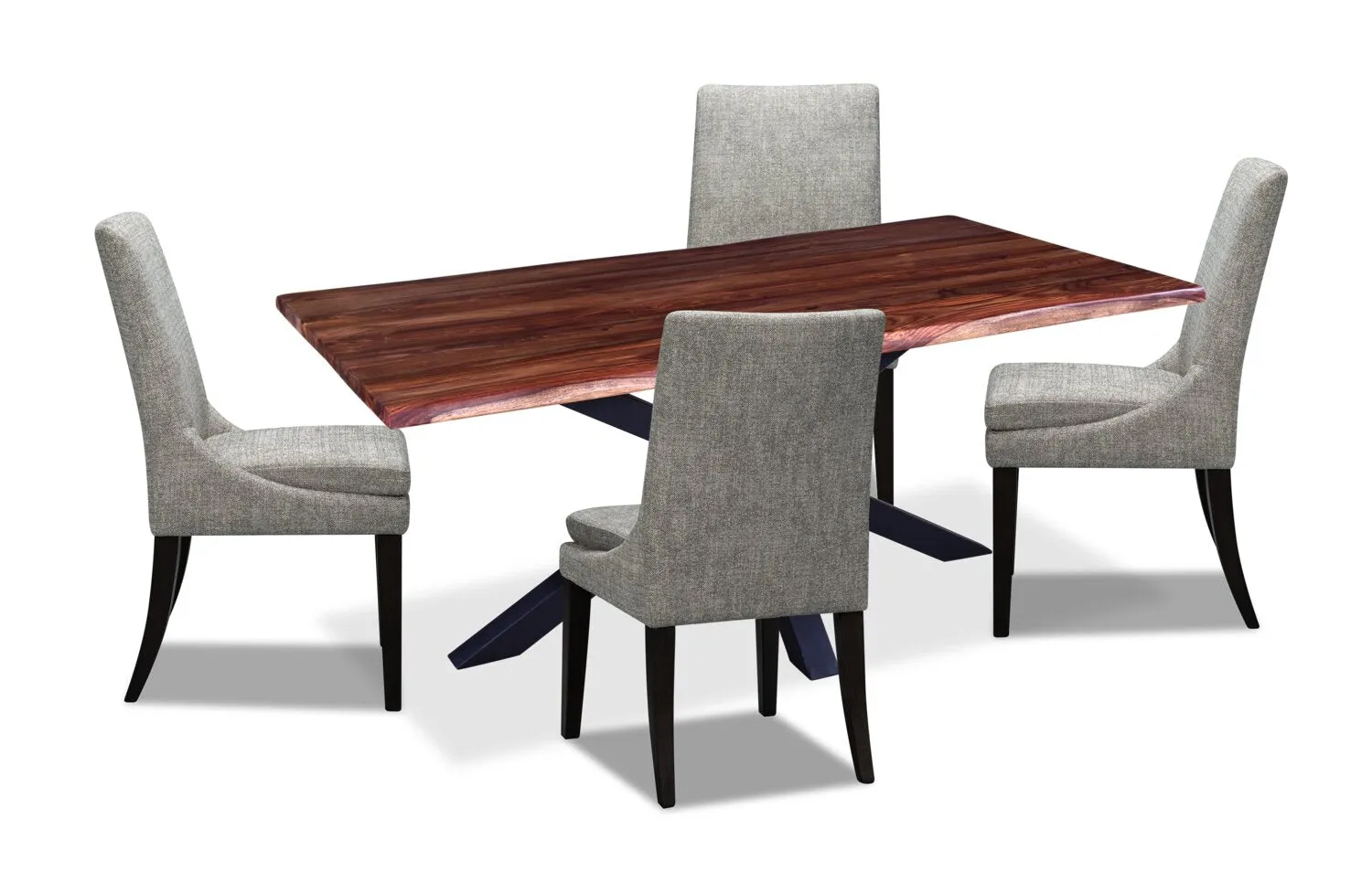 Roxton 5-Piece Dining Set - Natural/Grey