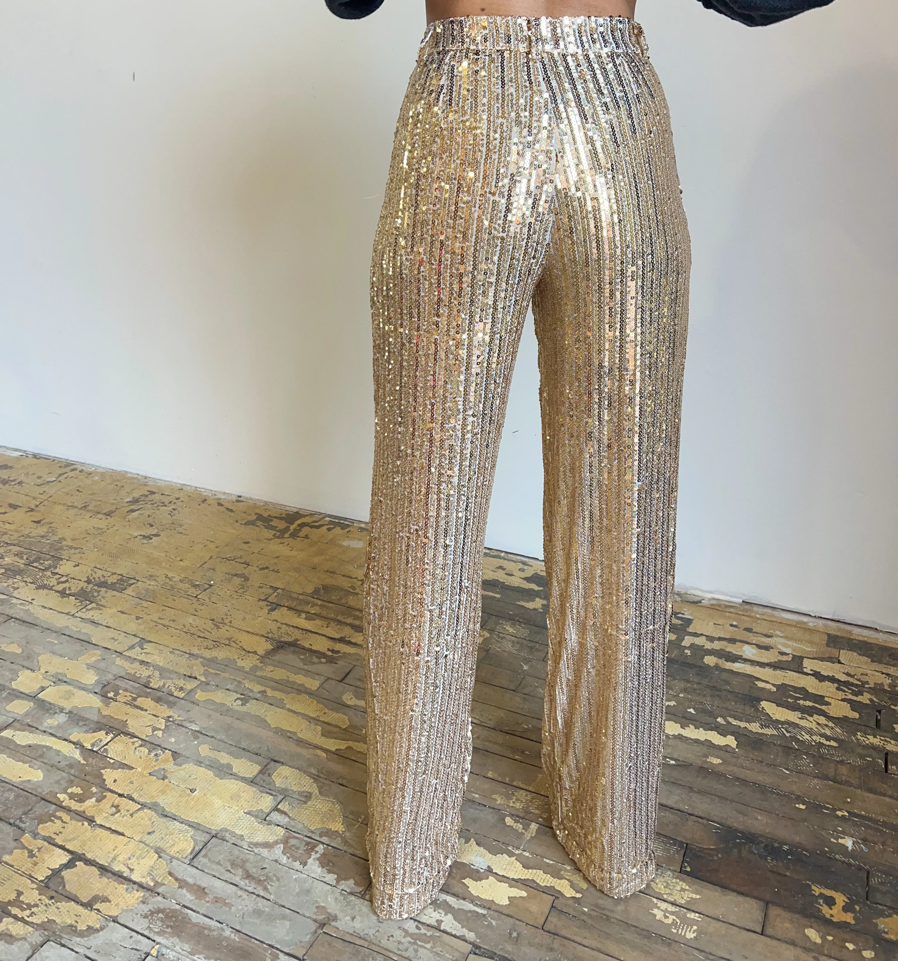 Sequin Statements Wide Leg Pant