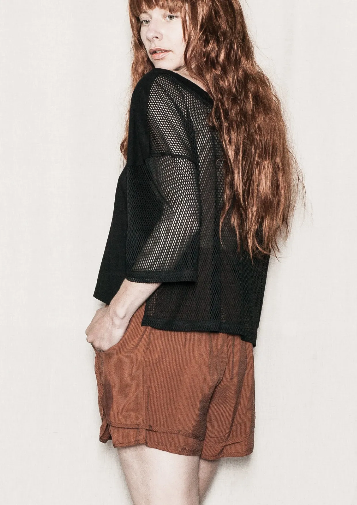 SHIRT - AIRY MESH black