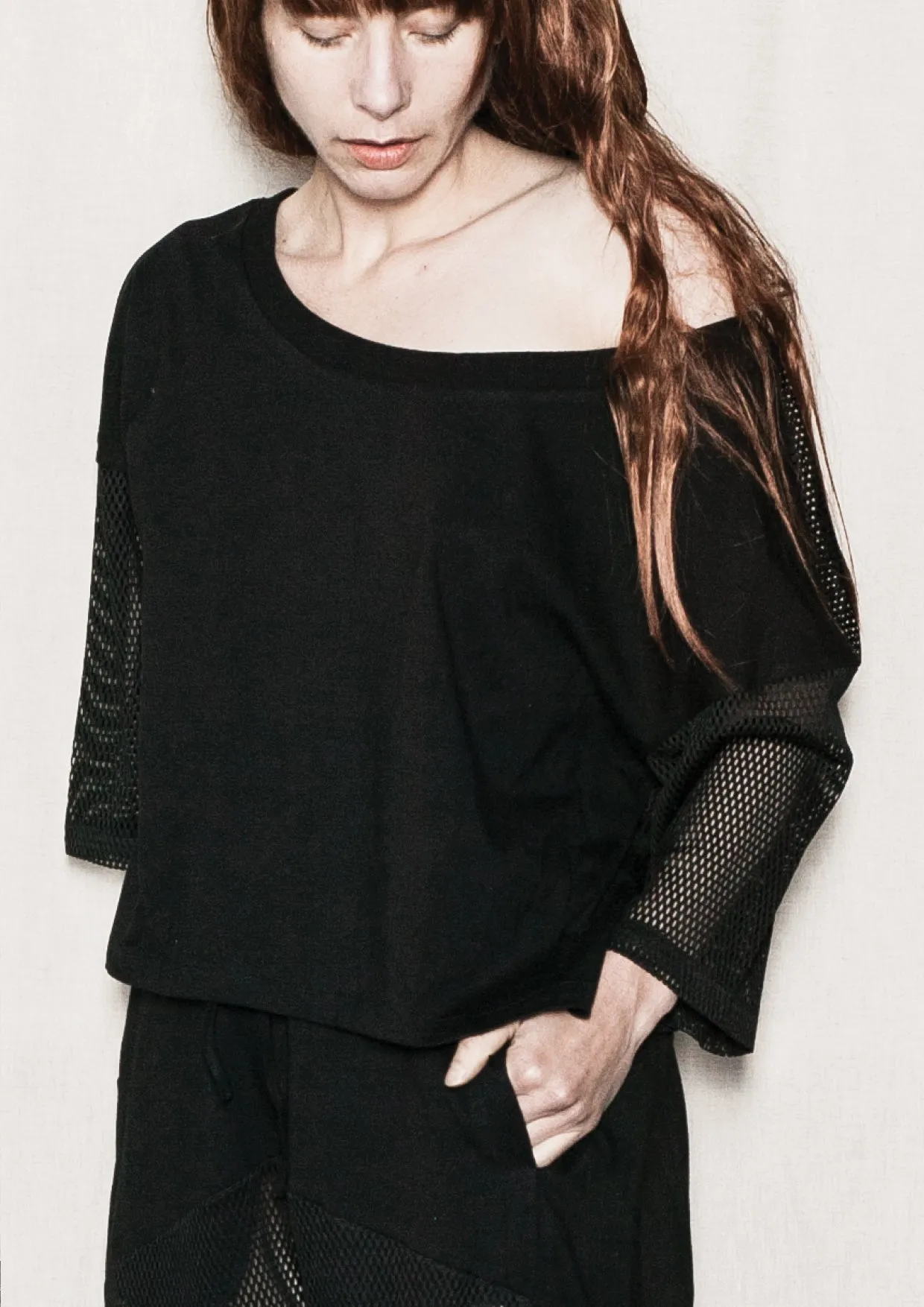 SHIRT - AIRY MESH black