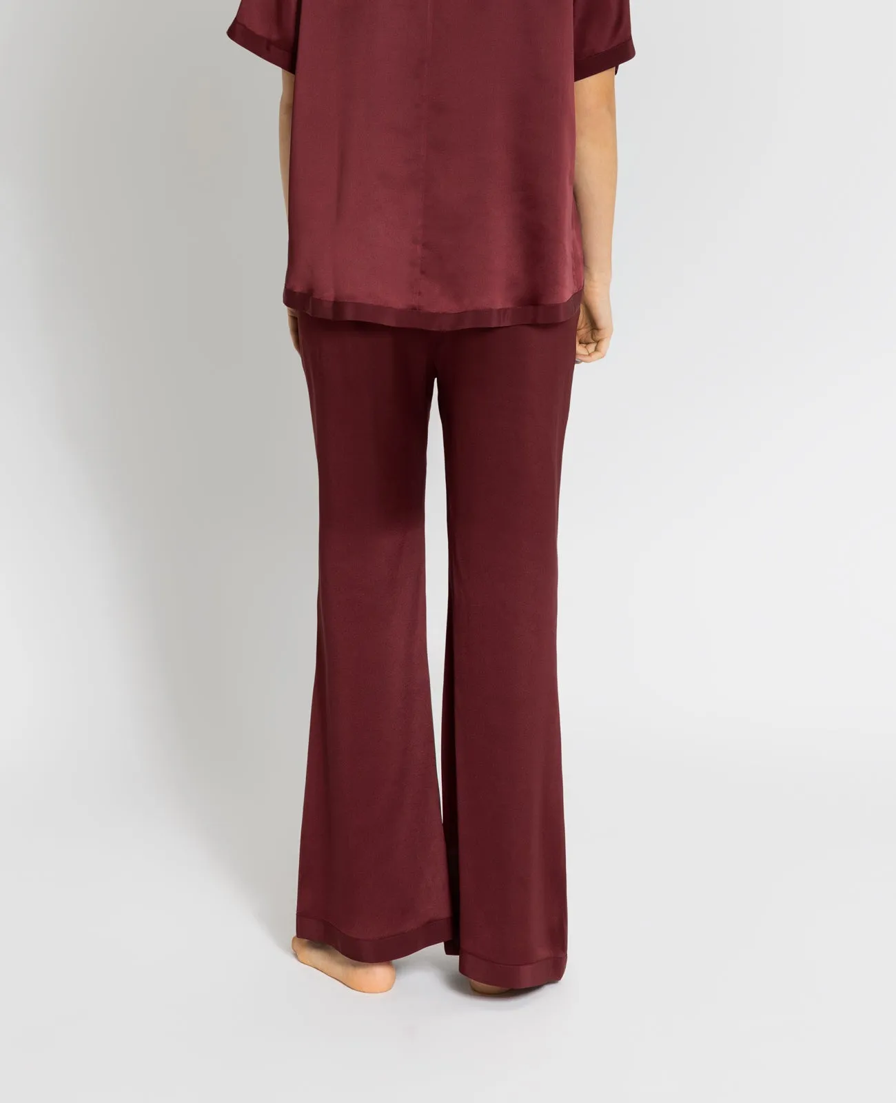 Silk Pyjamas Flare Lounge Pants