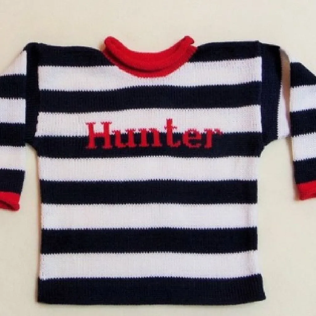 Small Stripe Sweater with Name