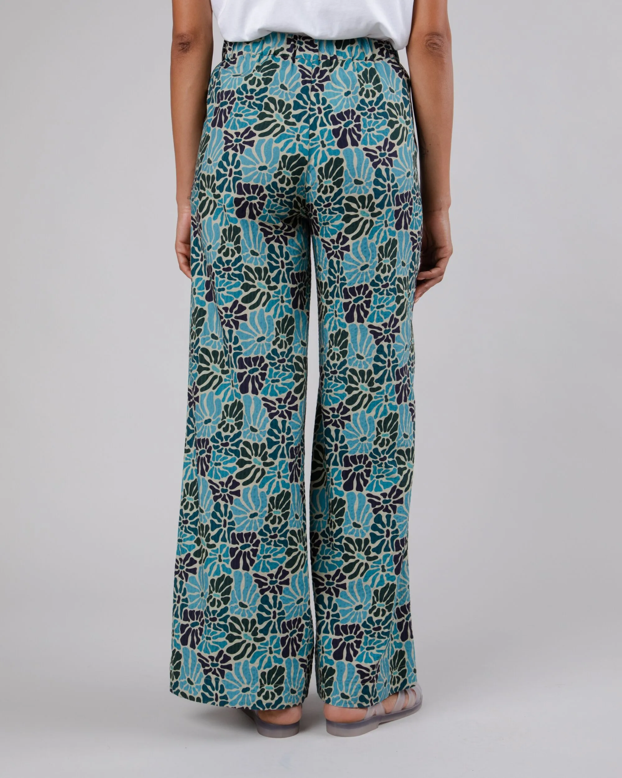 Spring Wide Leg Pants Blue