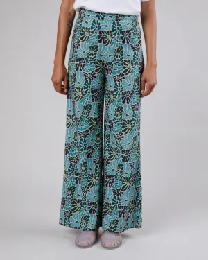 Spring Wide Leg Pants Blue