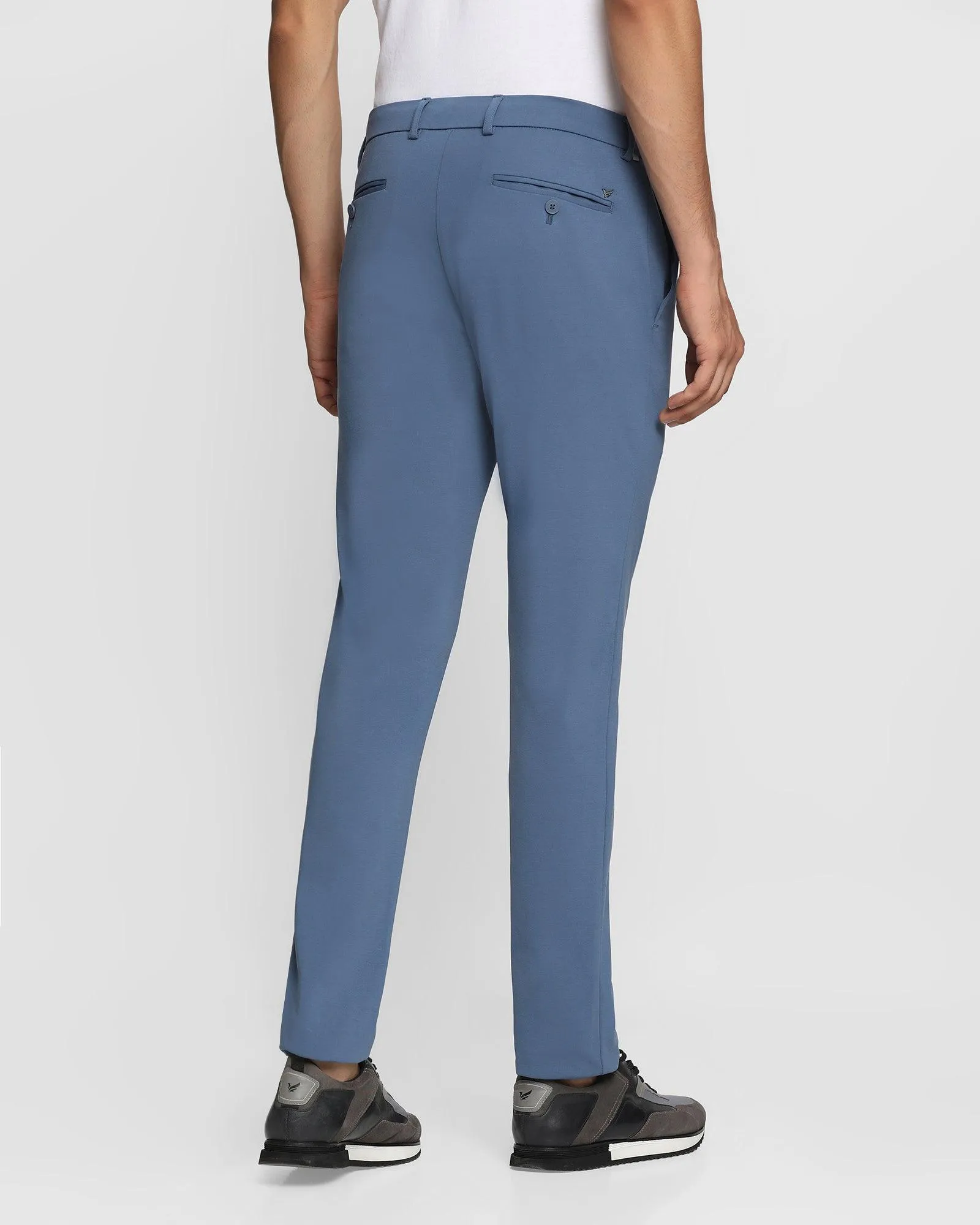 TechPro B5P Casual Blue Solid Khakis - Muji