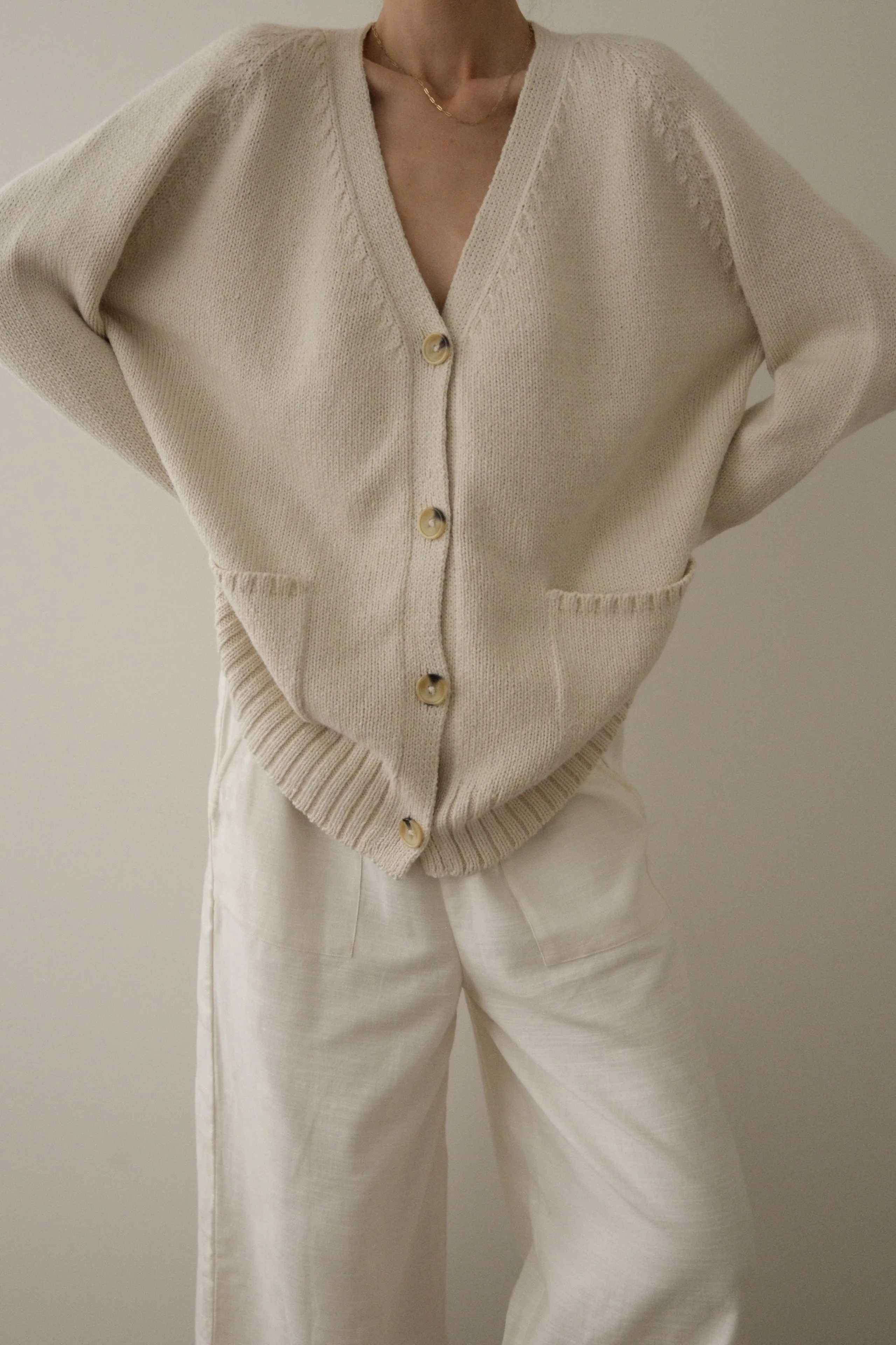 Valley Cardigan - Ivory