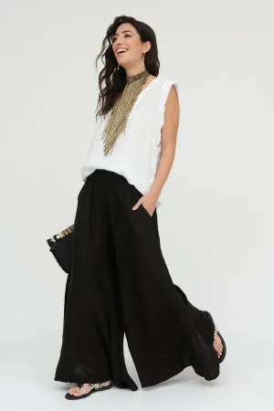 Wide Leg Linen Pants