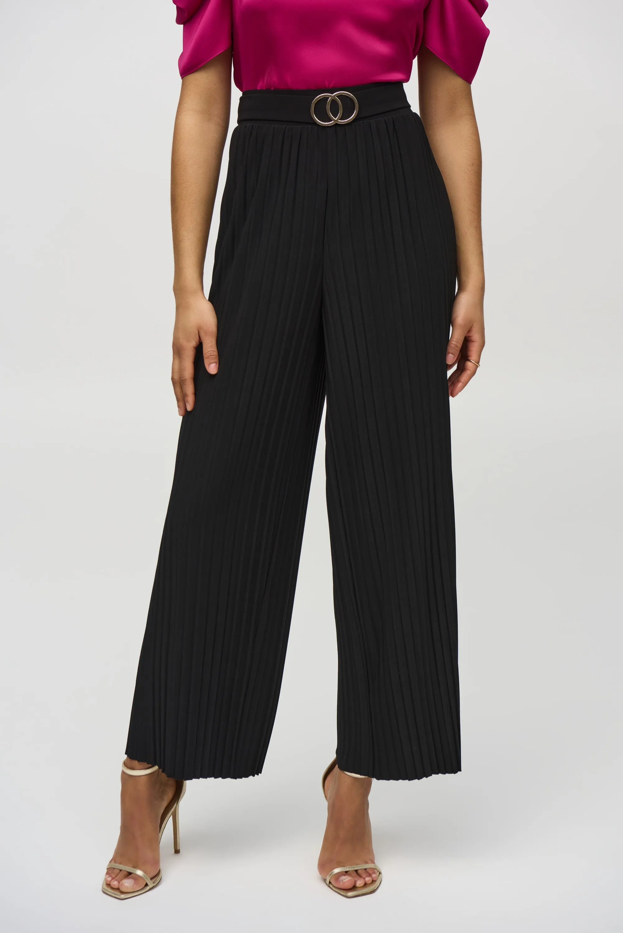 WIDE LEG PLEATED PANT