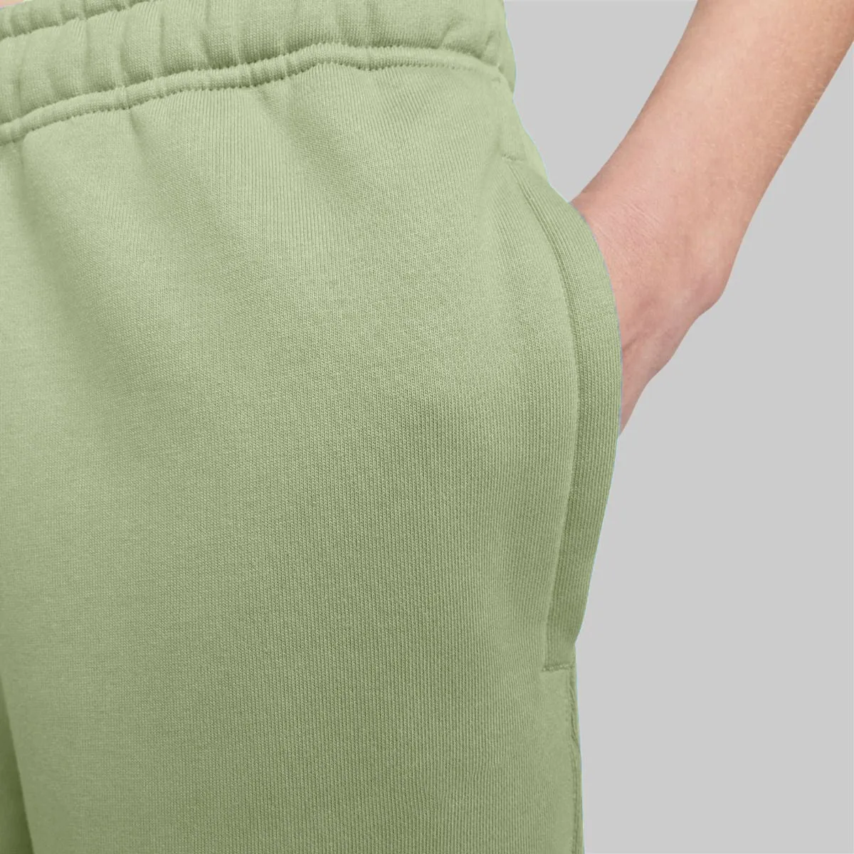 Women's Fleece Pants Elastic bottom (Tea Green)